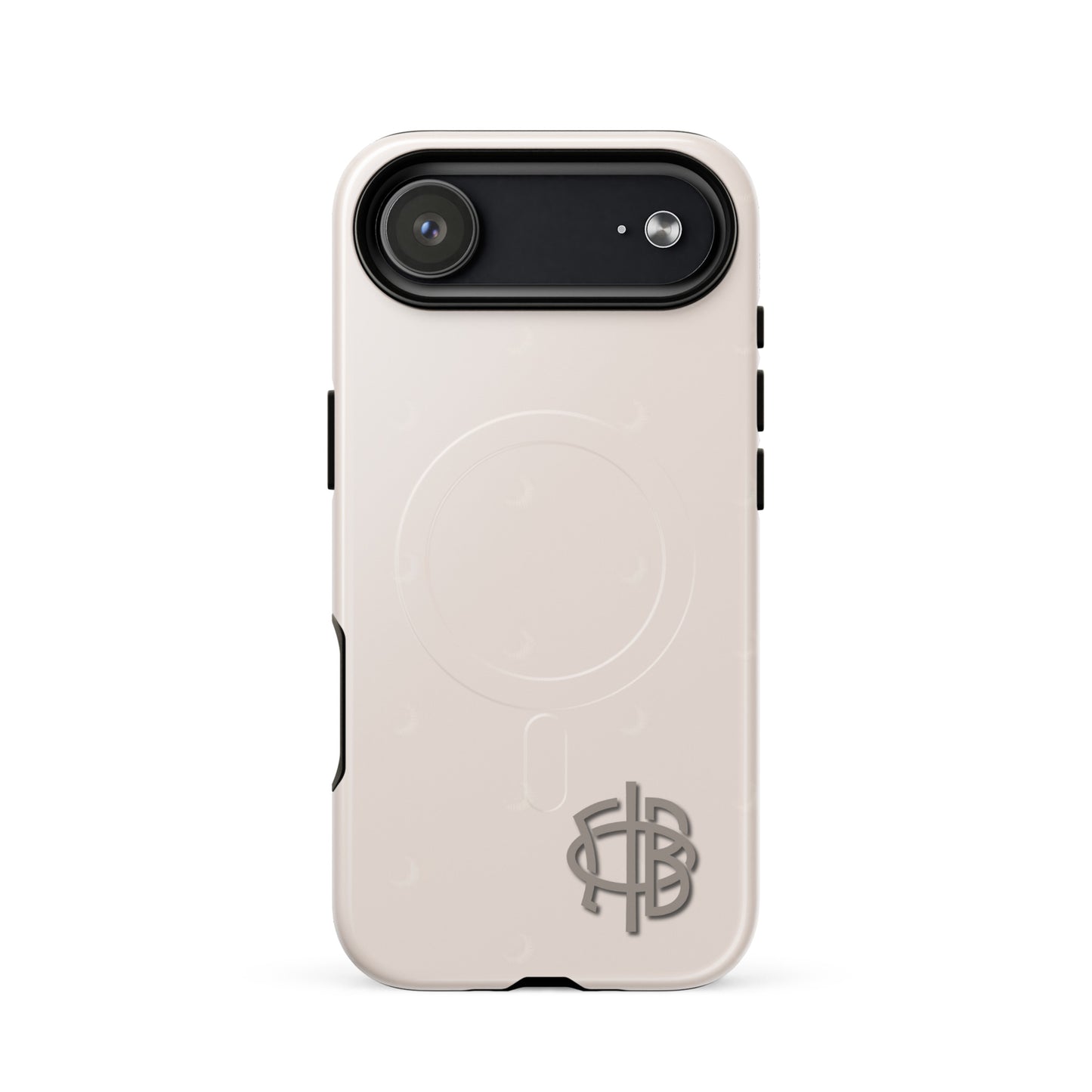 Gamma Phi Beta Greek letter phone case with official mark and moon pattern, lightweight protective iPhone 17 Air case with neutral aesthetic