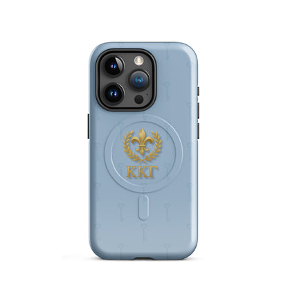 Kappa Kappa Gamma® MagSafe® iPhone® Case - Gold Fleur-de-Lis and Greek Letters
