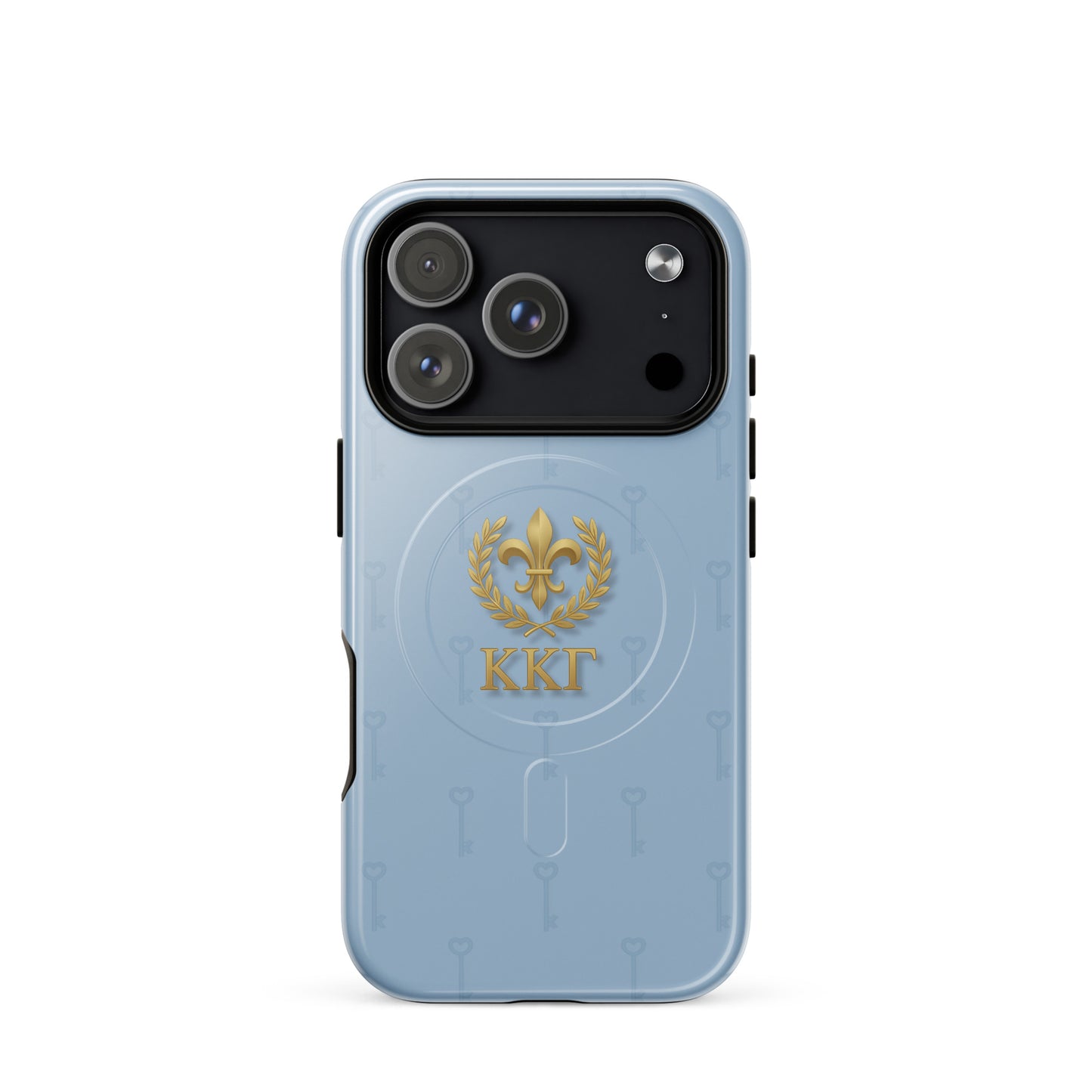 Kappa Kappa Gamma® MagSafe® iPhone® Case - Gold Fleur-de-Lis and Greek Letters
