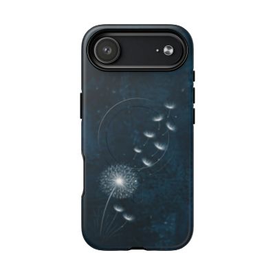 Aesthetic nature iPhone 17 Air case with delicate dandelion and seed drift