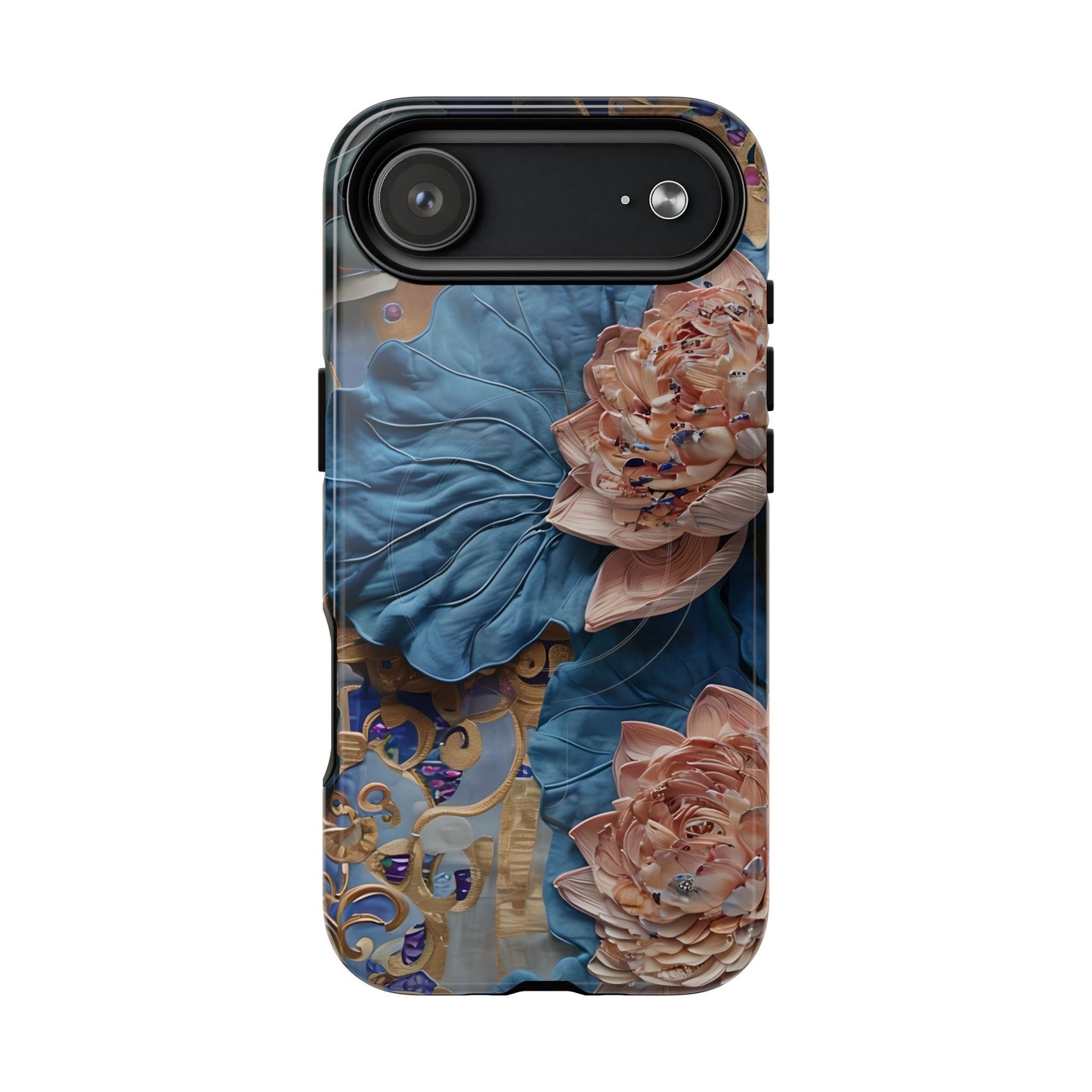 Peony Midnight Tapestry floral iPhone 17 Air MagSafe phone case with botanical peony design