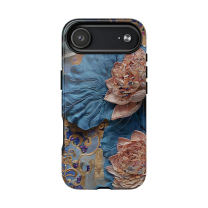 Peony Midnight Tapestry floral iPhone 17 Air MagSafe phone case with botanical peony design