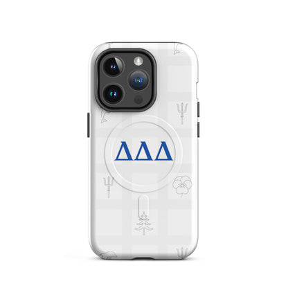 Delta Delta Delta Subtle Symbol iPhone 14 Pro case - minimalist Tri Delta gift for bid day, big little reveal, or graduation