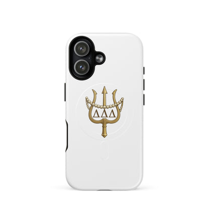 Tri Delta Trident and Pearls iPhone 17 case - timeless DDD gift for bid day, big little reveals, graduation, and alumnae