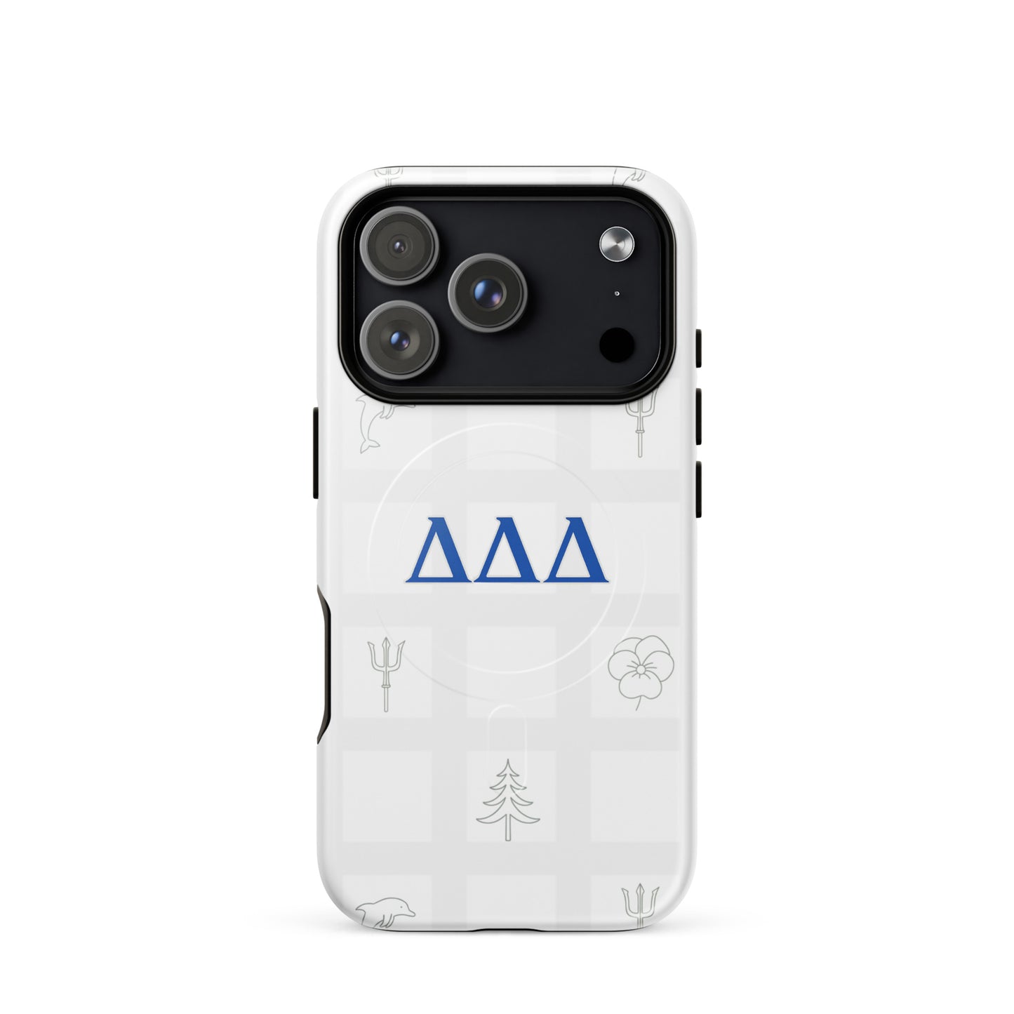 Delta Delta Delta Subtle Symbol iPhone 17 Pro case - minimalist Tri Delta gift for bid day, big little reveal, or graduation